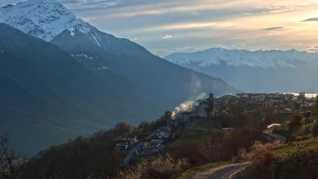 A road winding towards mountains