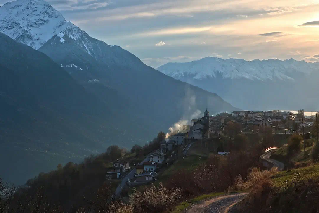 A road winding towards mountains